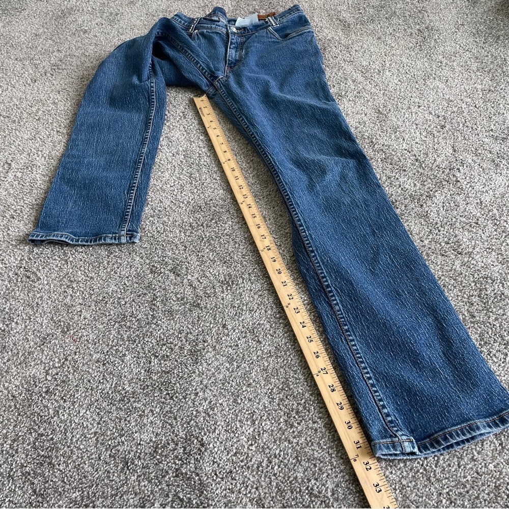 Lawman Jeans Womens Size 5 (27x32) Superior Slim Fit Bare Back Rhinestones Denim - Picture 10 of 14